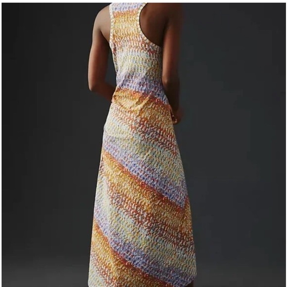 ANTHROPOLOGIE Daily Practice Purple Motiff Treasure Dress size small - Picture 3 of 16